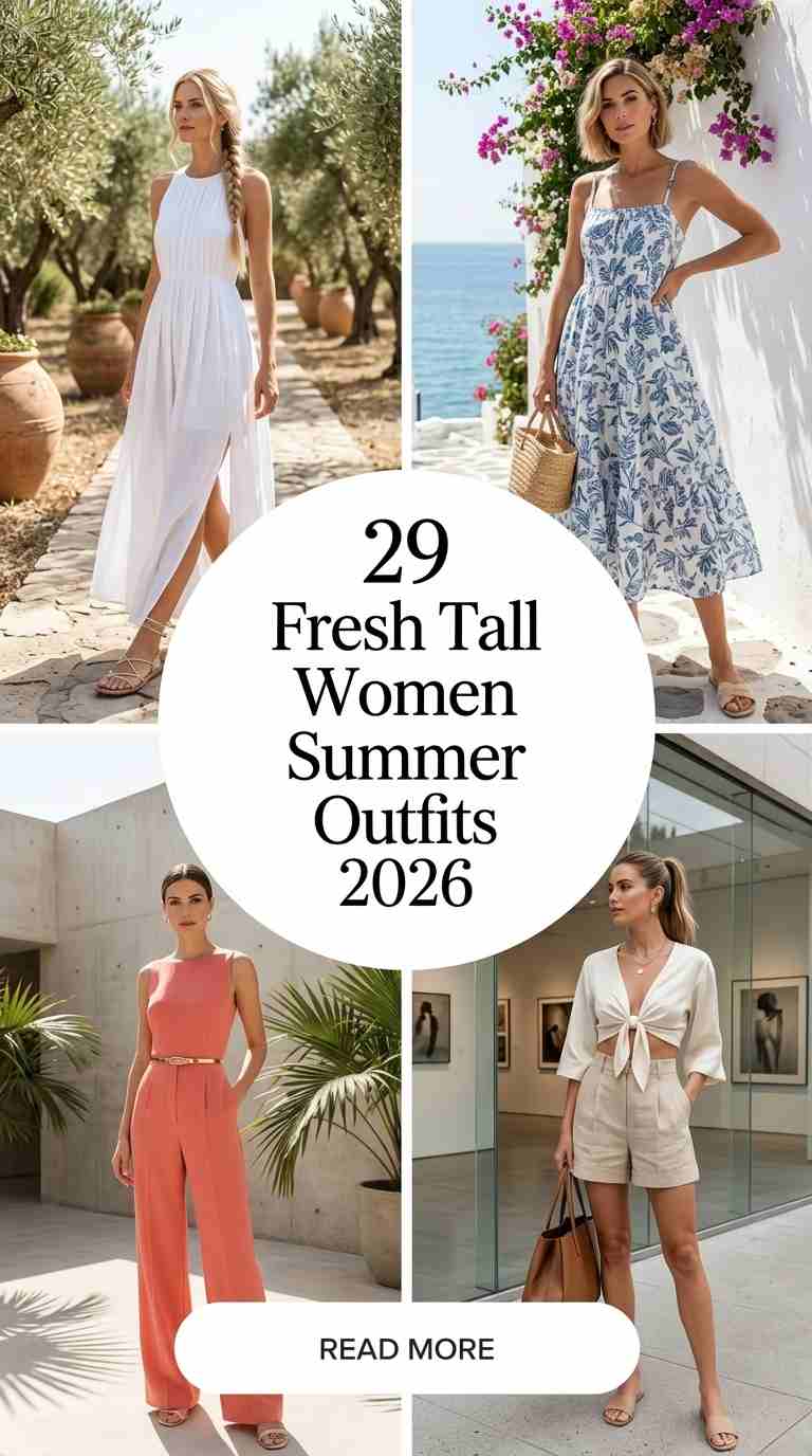 Tall Women Summer Outfits 2026 – 29 Looks You’ll Actually Wear 7 tall women summer
