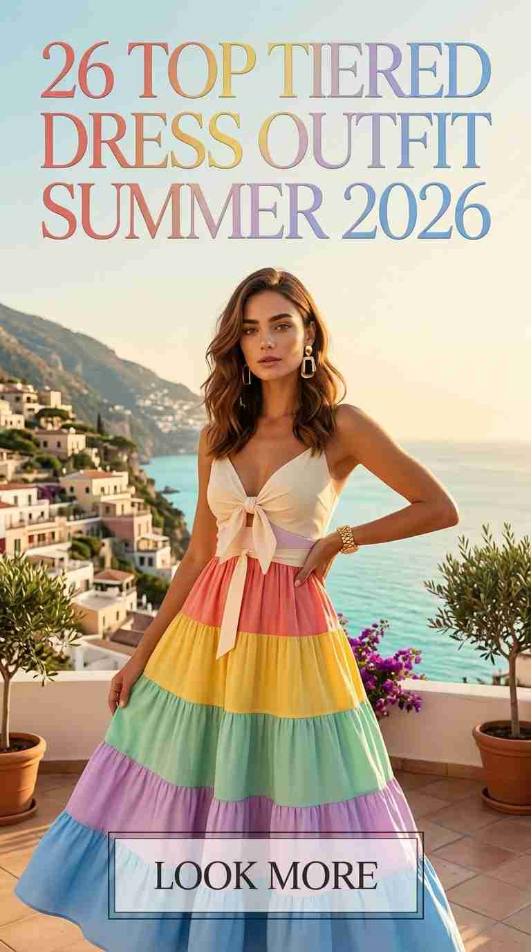 Chic Summer Tiered Dress Outfits for Women 2026 – 26 Looks You’ll Love 1 chic summer tiered