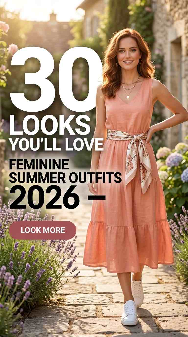 Trendy Feminine Summer Outfits for 2026 – 30 Looks You’ll Love 10 trendy feminine summer