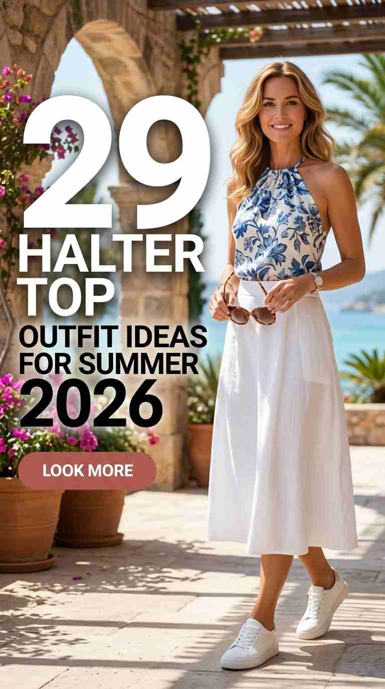 Elegant Summer Halter Top Women Outfits 2026 – 29 Looks That Work 1 elegant summer halter
