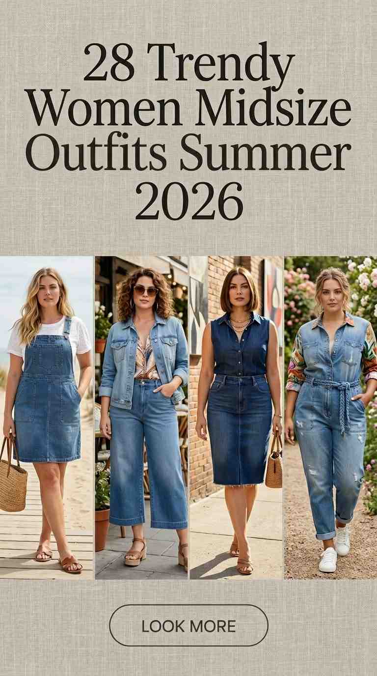 Summer 2026 Style Guide: 28 Chic Midsize Denim Looks 4 summer 2026 style