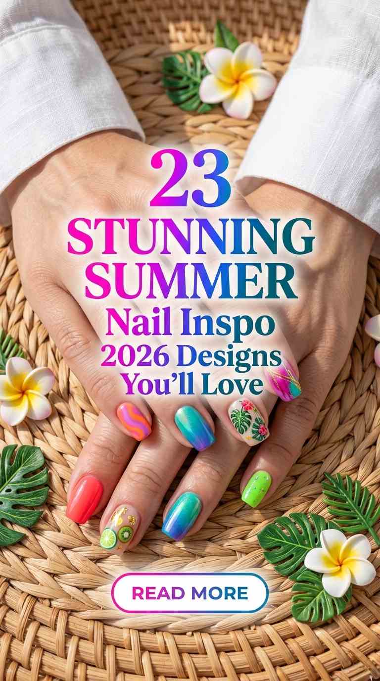 stunning summer nail