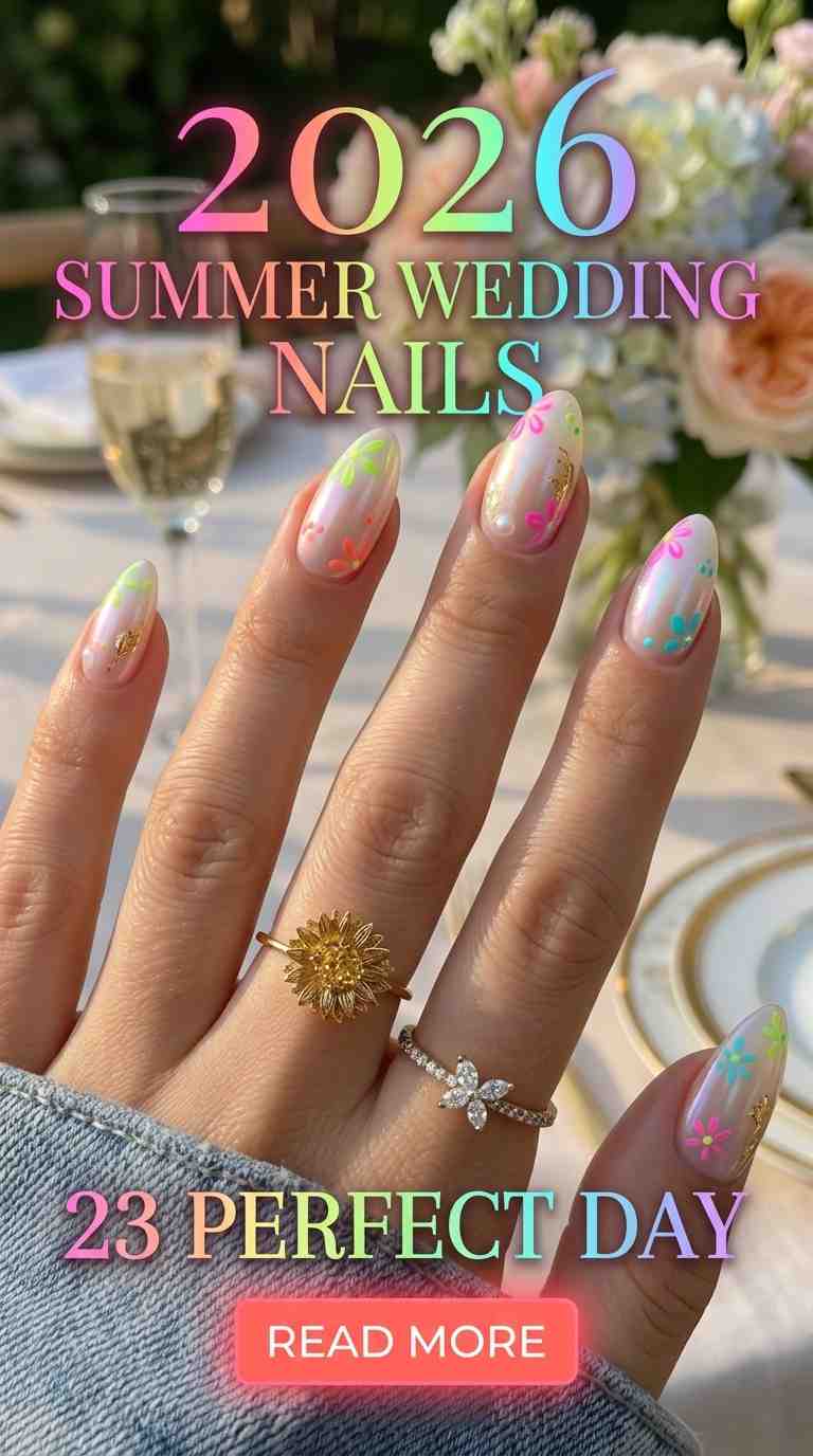 summer wedding nails