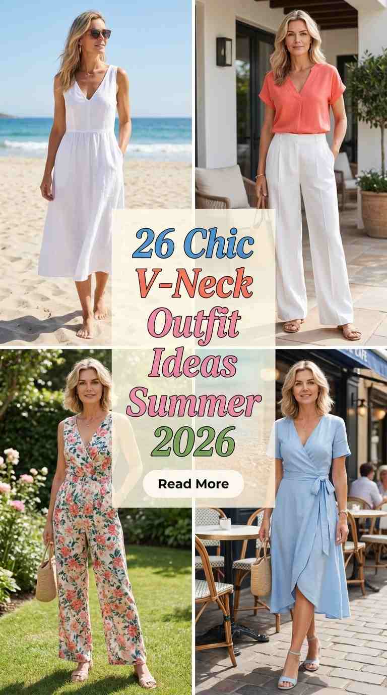 chic summer vneck