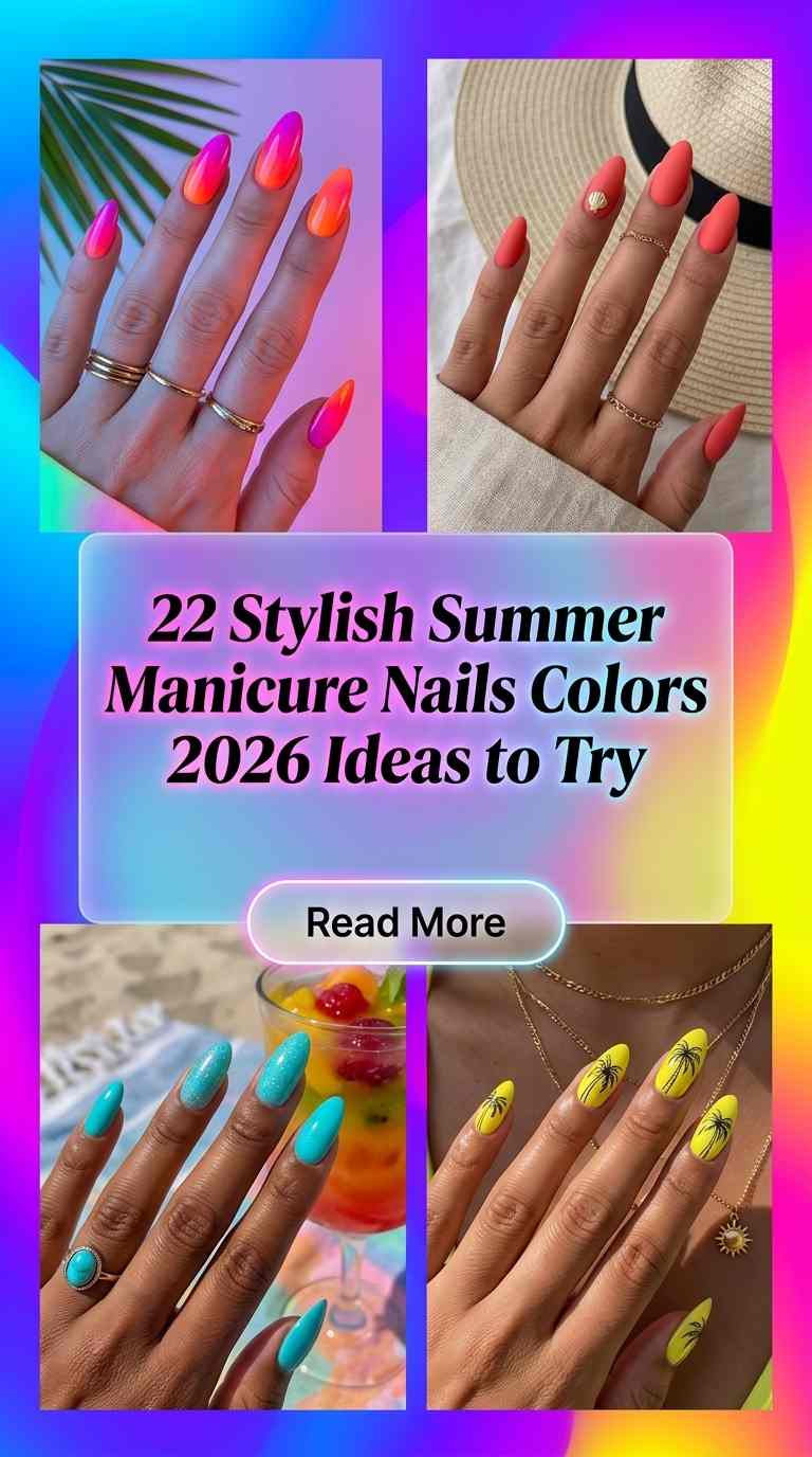 stylish summer manicure