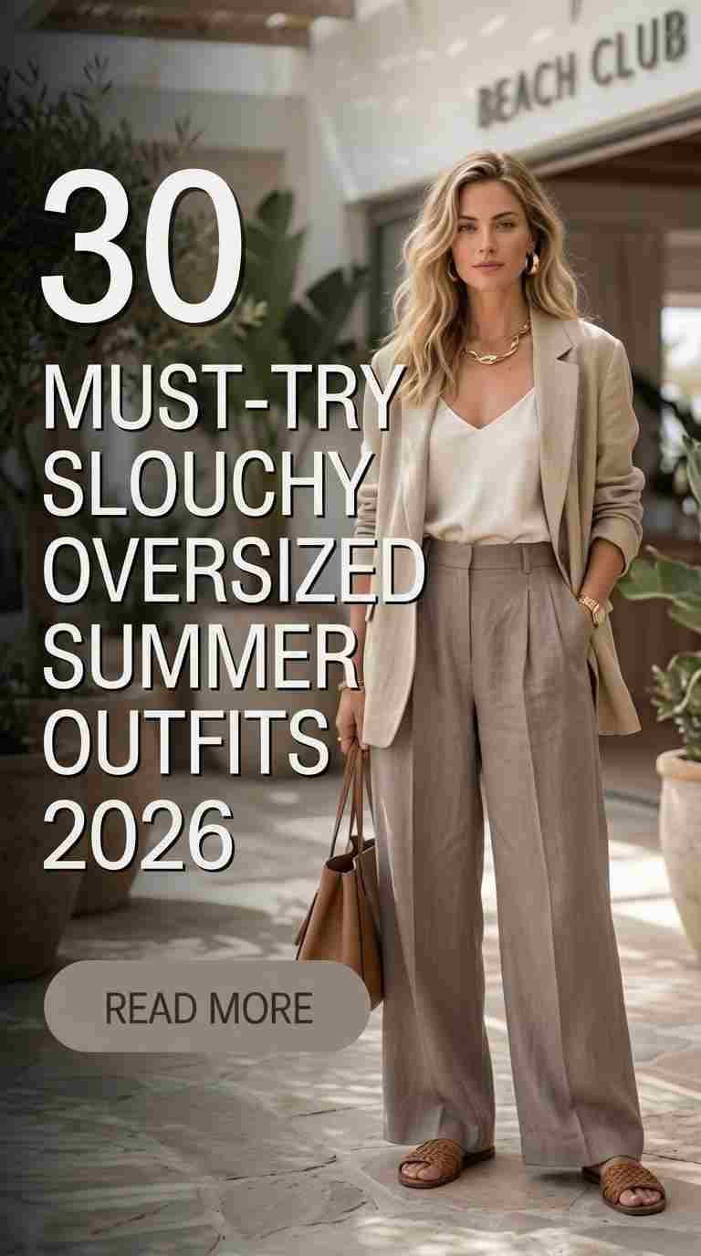 Slouchy Oversized Summer Outfits for Women 2026 – 30 Looks That Work 1 slouchy oversized summer