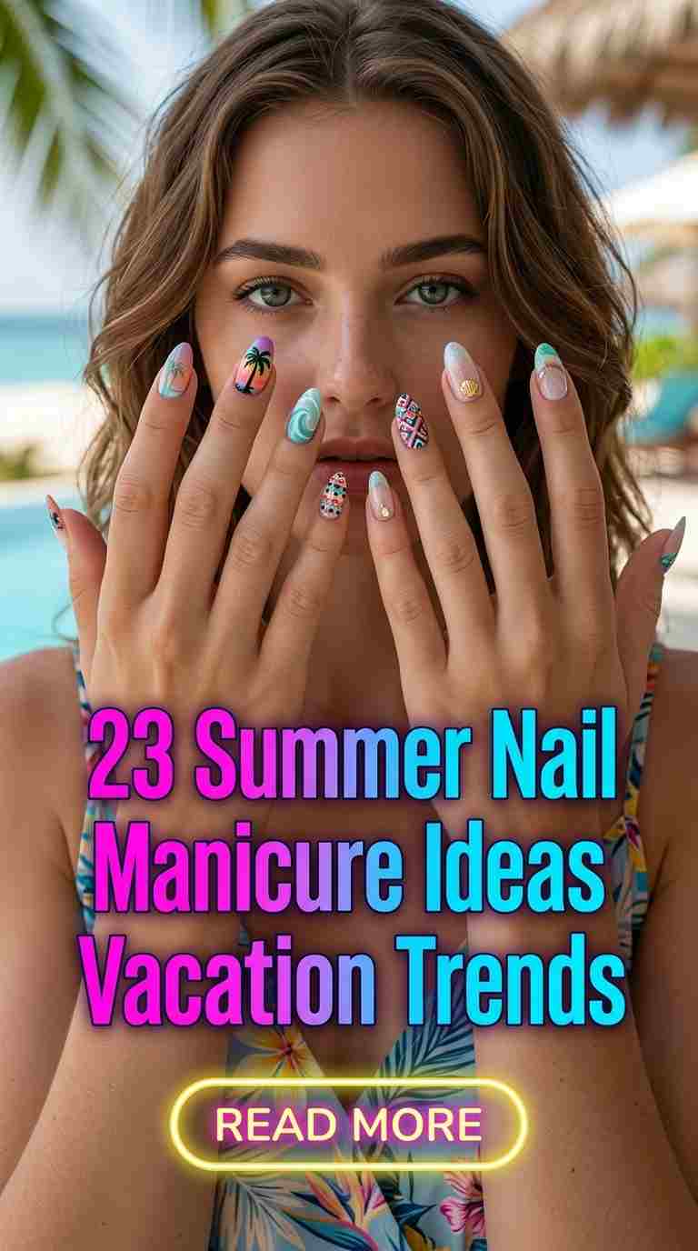 summer nail manicure