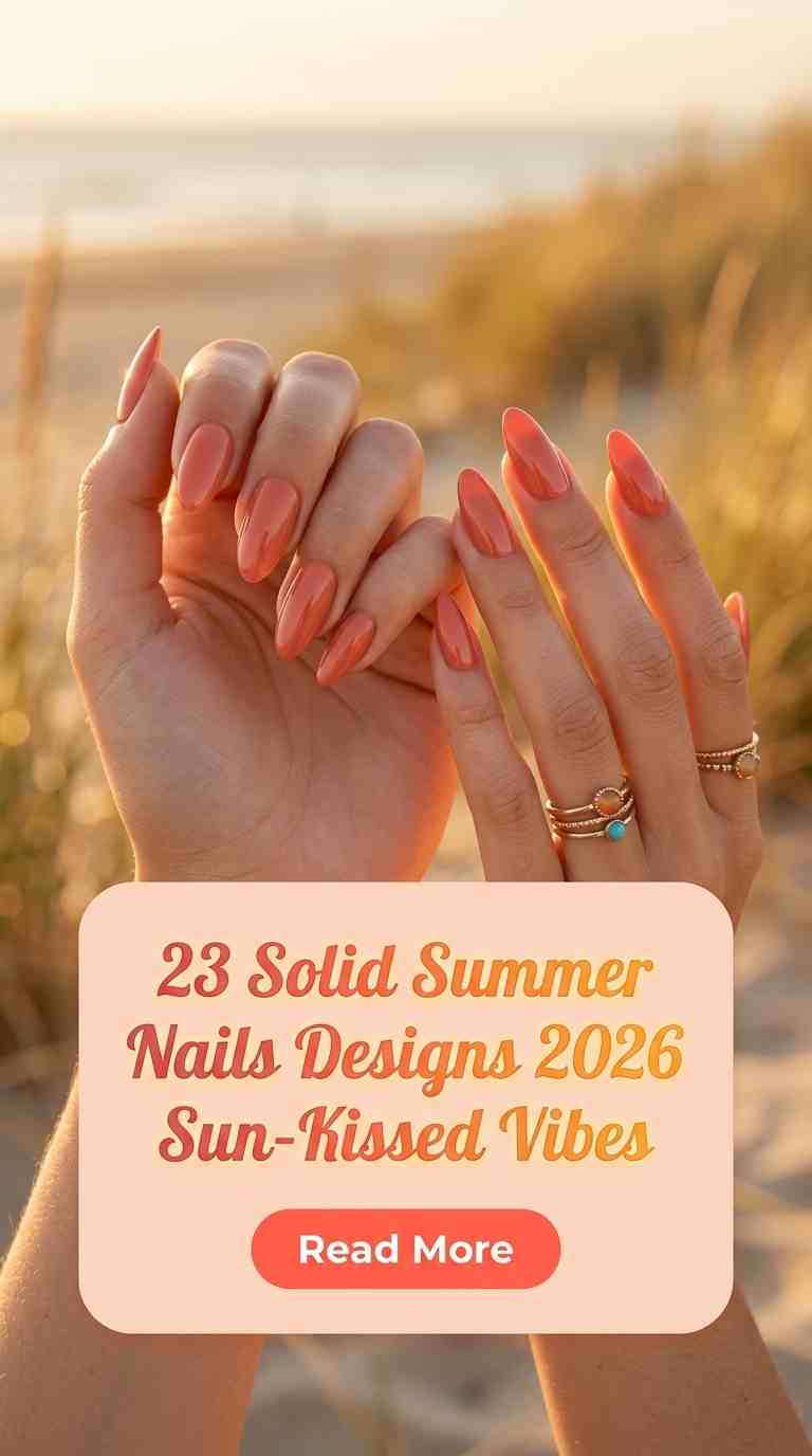 solid summer nails