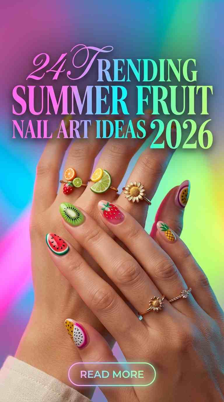 summer fruit nail