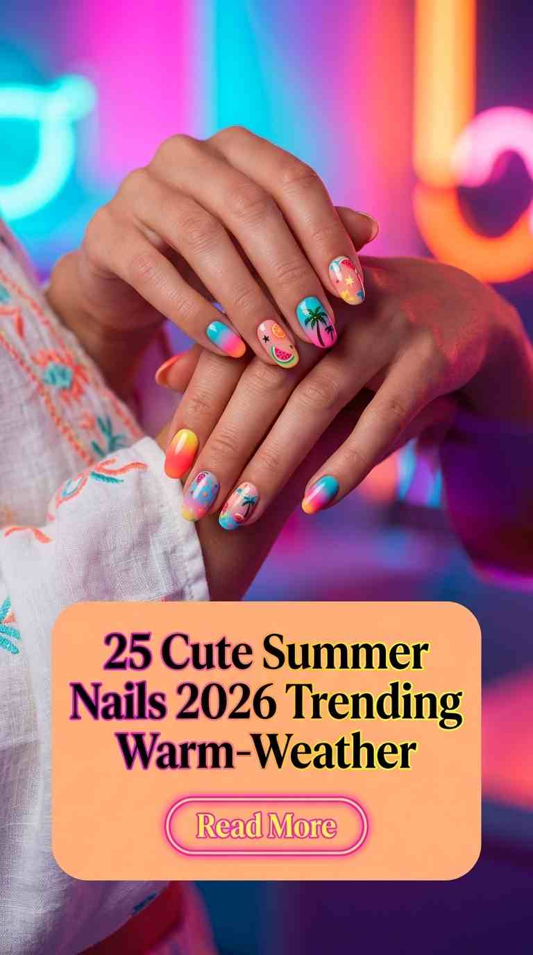 cute summer nails