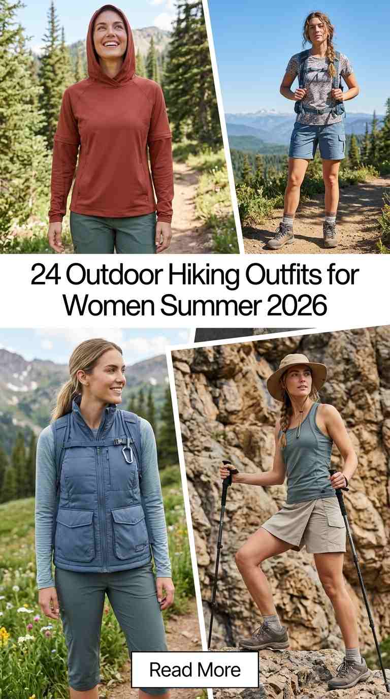 Outdoor Hiking Outfits for Women Summer 2026 – 24 Stylish Trail Looks 2 outdoor hiking outfits