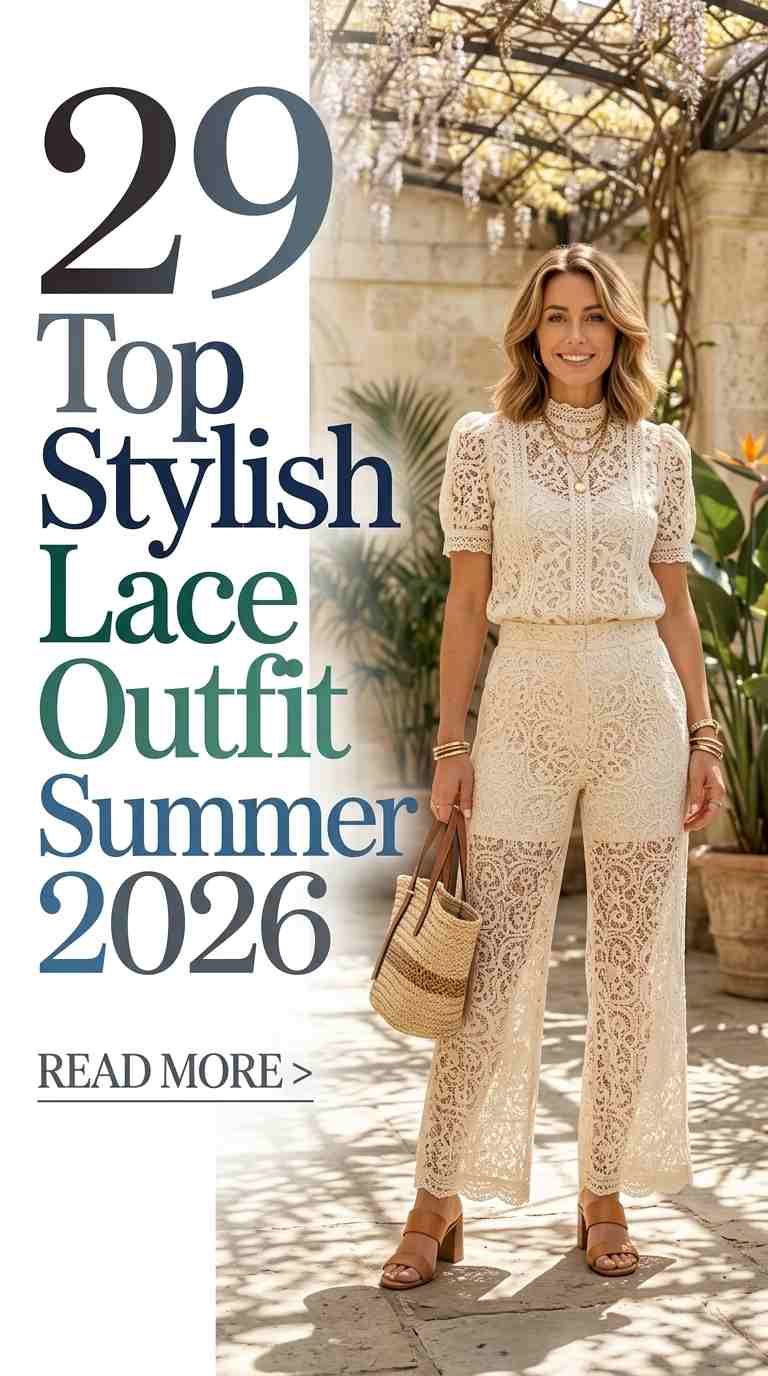 Chic Summer Lace Outfits for Women 2026 – 29 Looks You’ll Love 10 chic summer lace