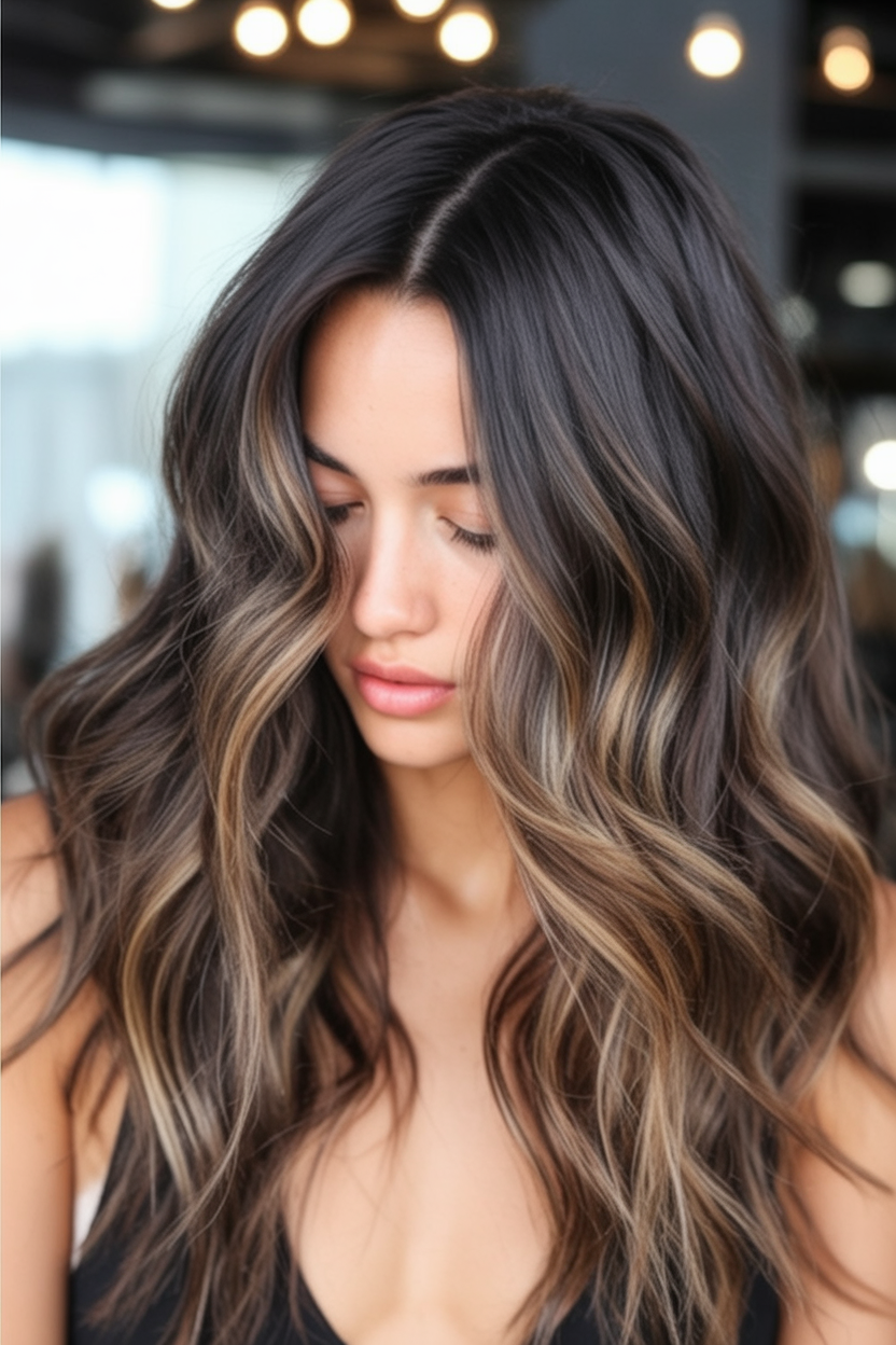 brown hair caramel