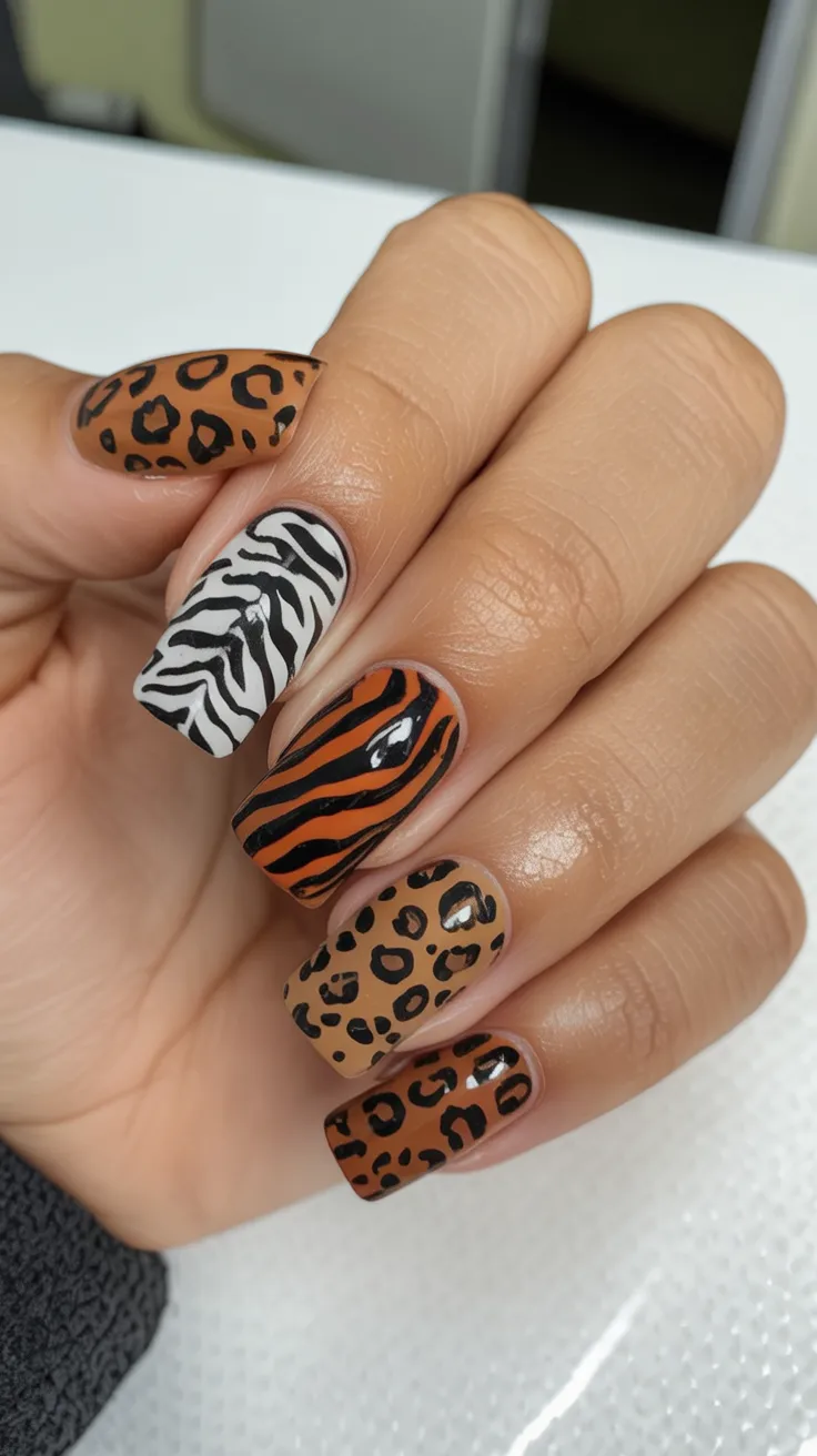 22 Animal Print Nails 2026 Ideas That Feel Fresh, Stylish, and Confident 9 animal print nails
