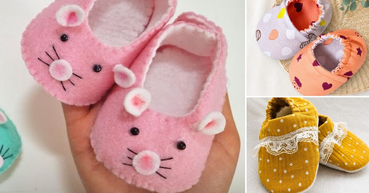 5 Baby Shoes Free Sewing Patterns for Beginners 4 baby shoes free