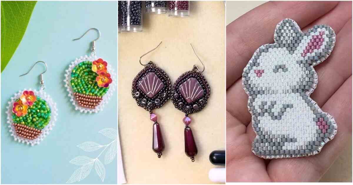 5 Beaded Embroidery Free Patterns for Beginners 6 beaded embroidery free