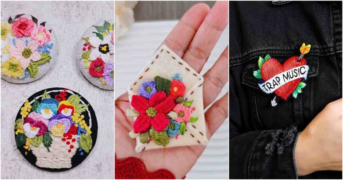 brooch embroidery free