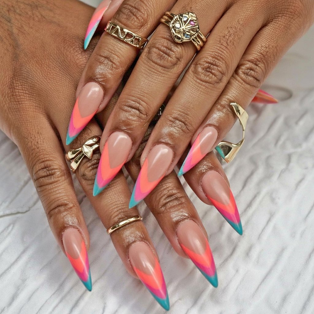 stiletto nails designs