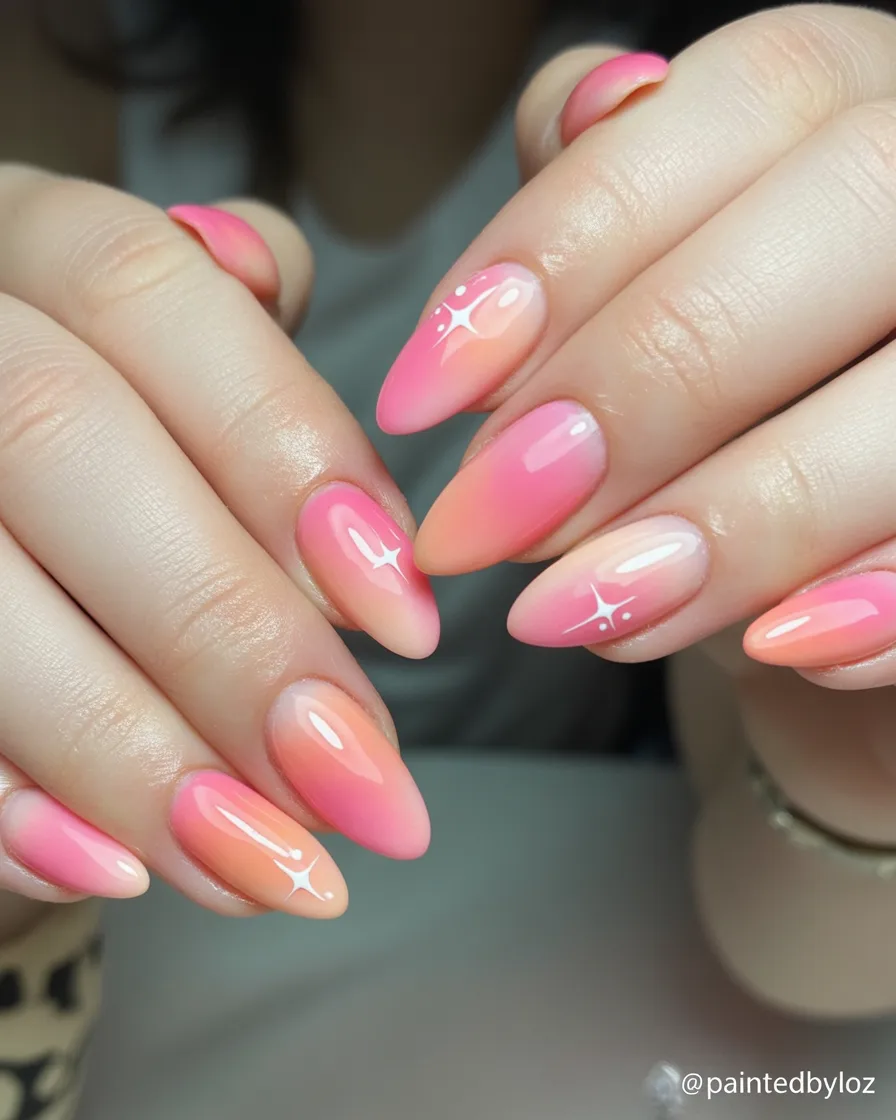 spring aura nails