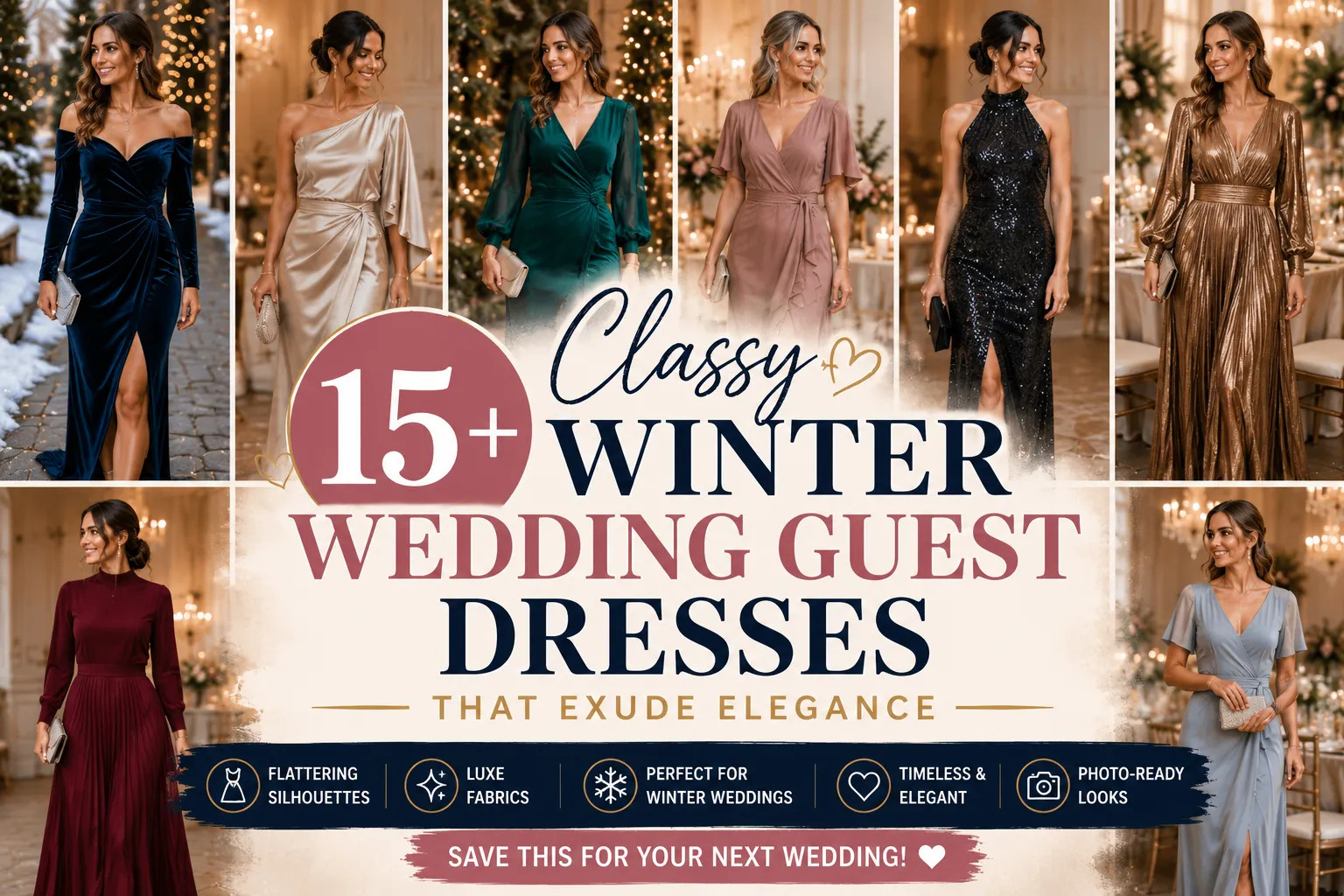 classy winter wedding