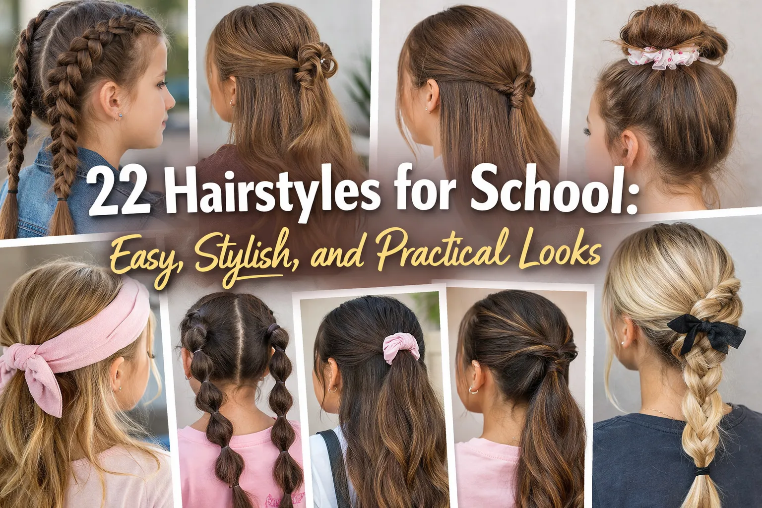 hairstyles school easy
