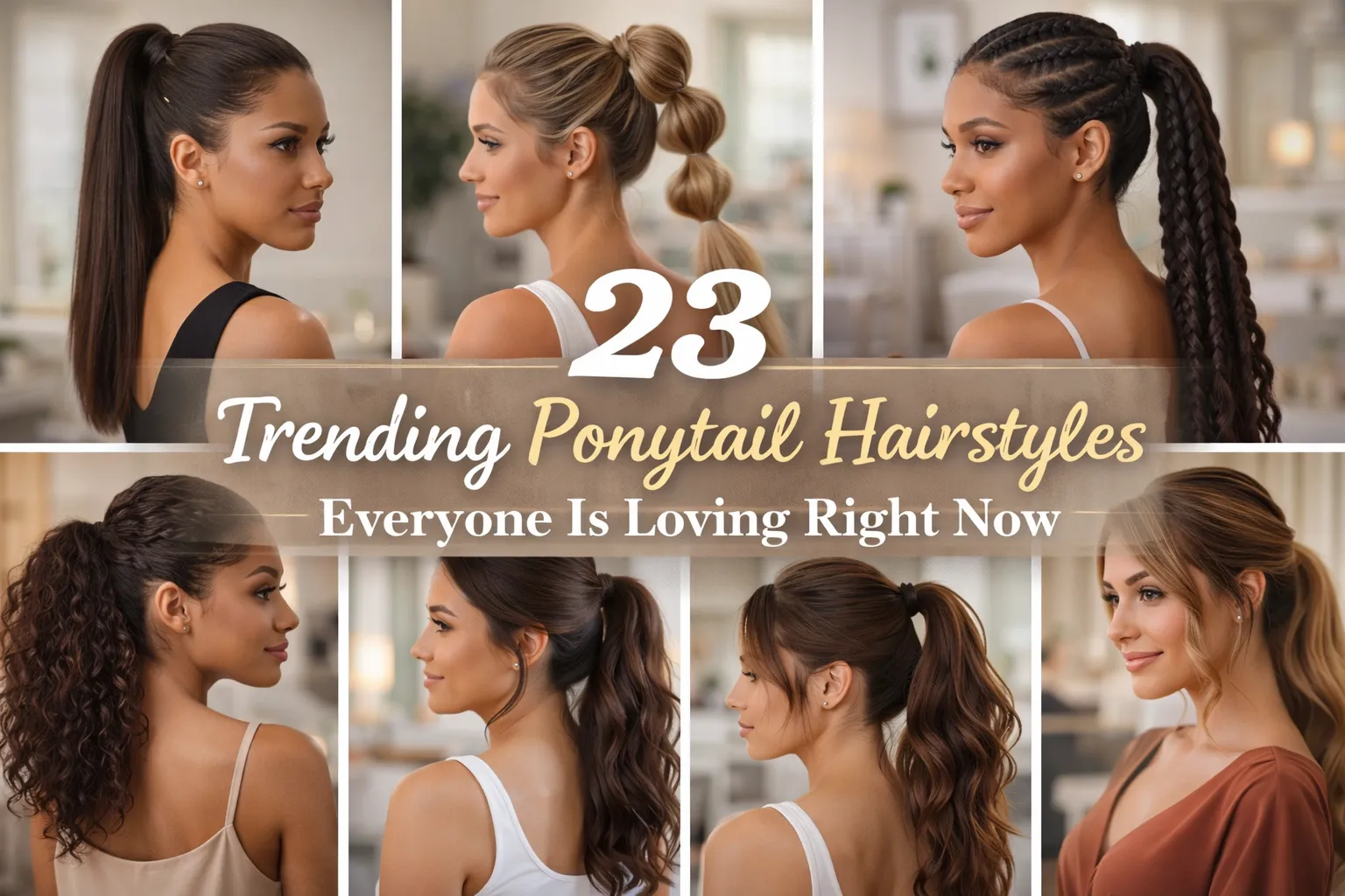 trending ponytail hairstyles