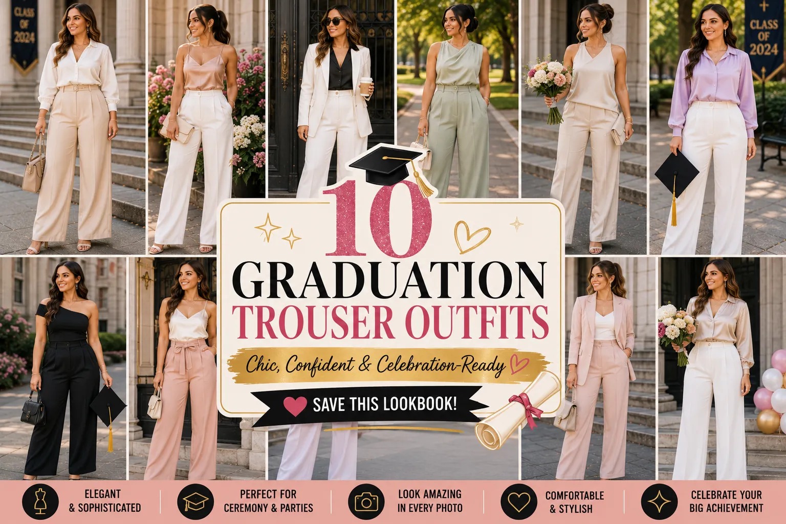 graduation outfits trousers