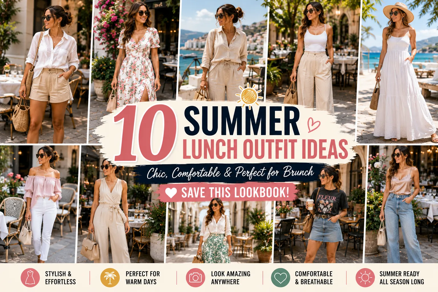 summer lunch outfits