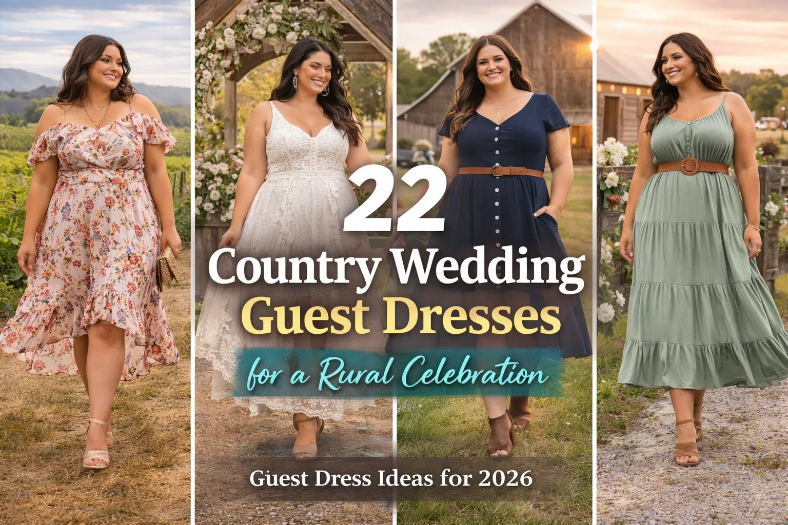 country wedding guest