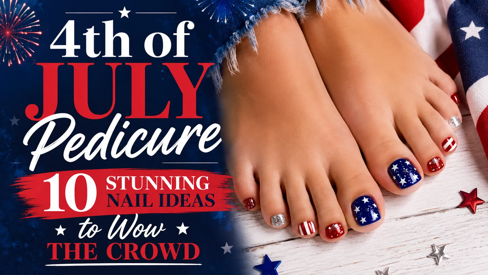 4th july pedicure