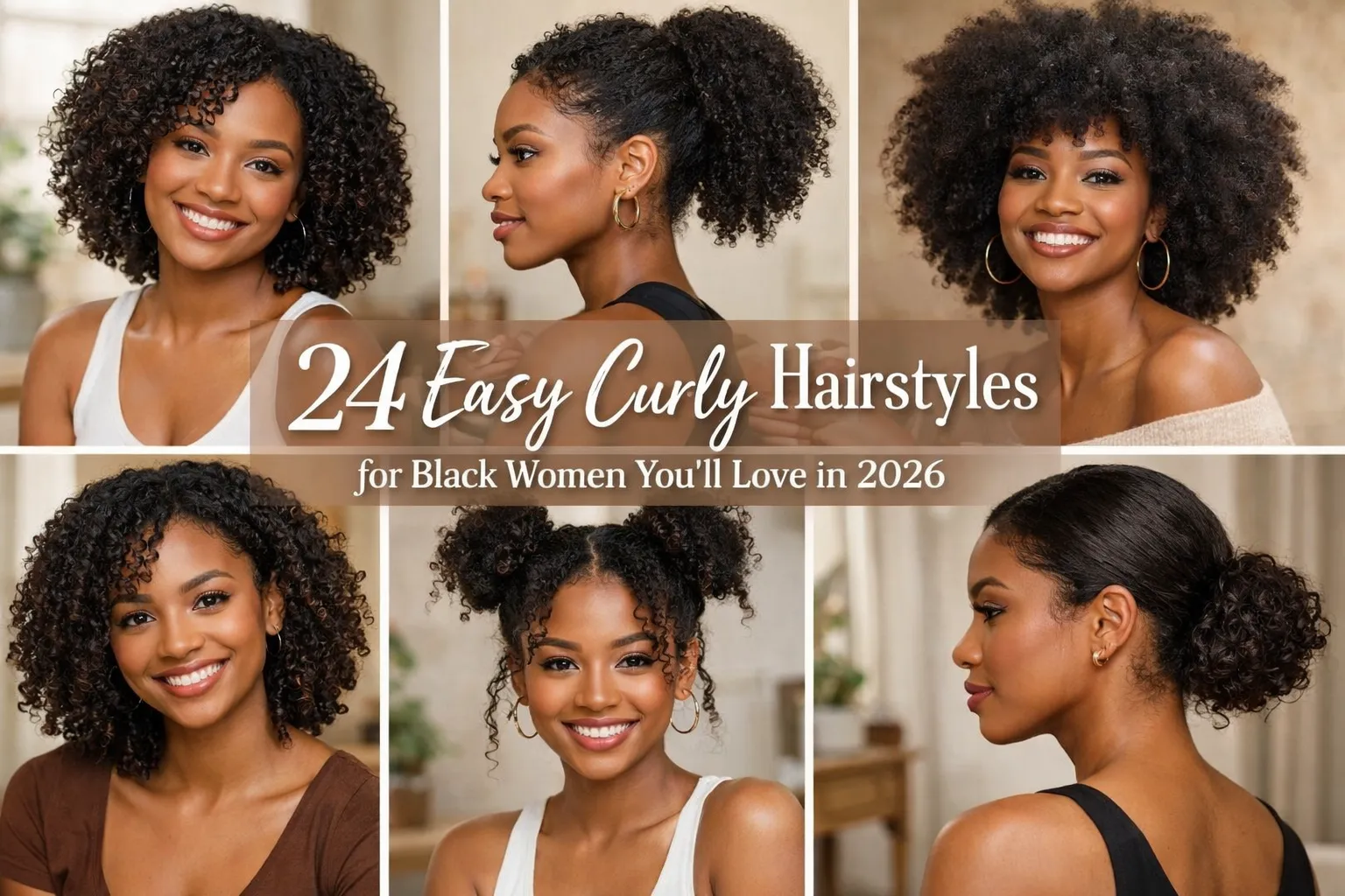 easy curly hairstyles