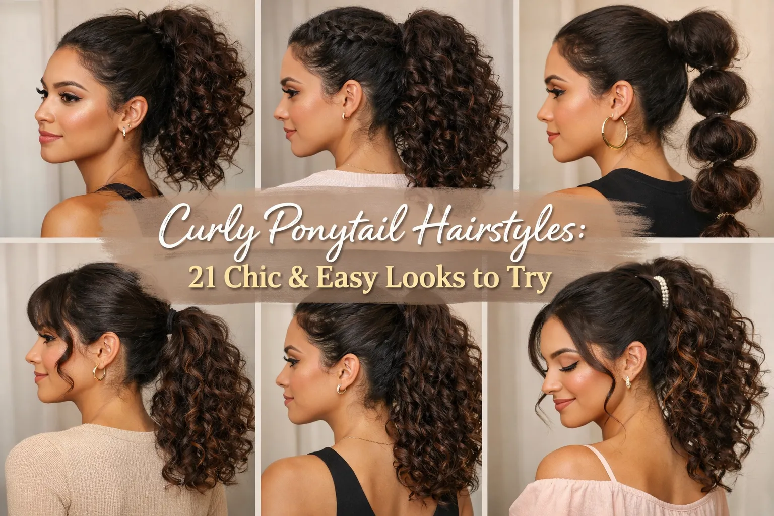 curly ponytail hairstyles