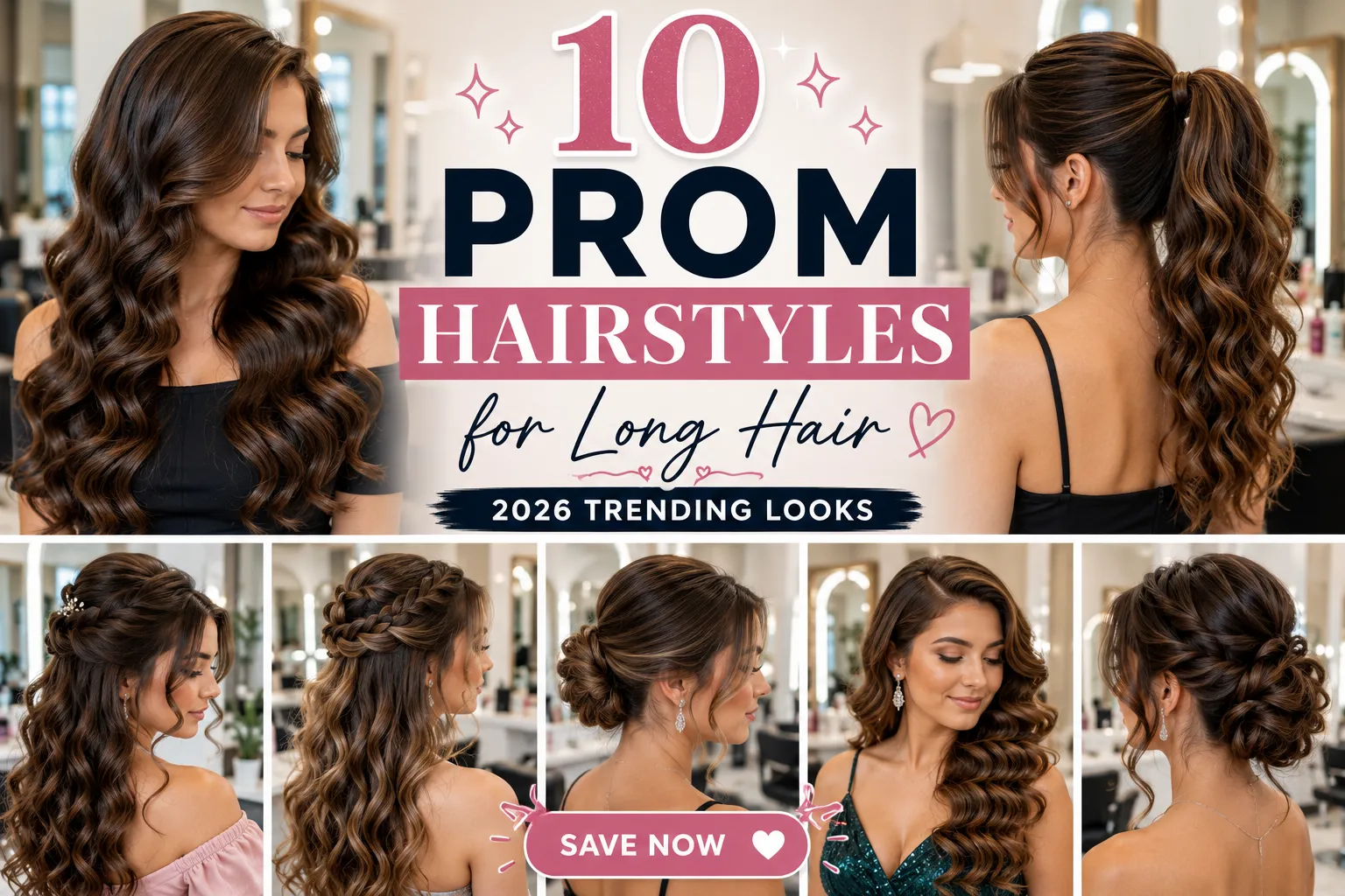 prom hairstyles long