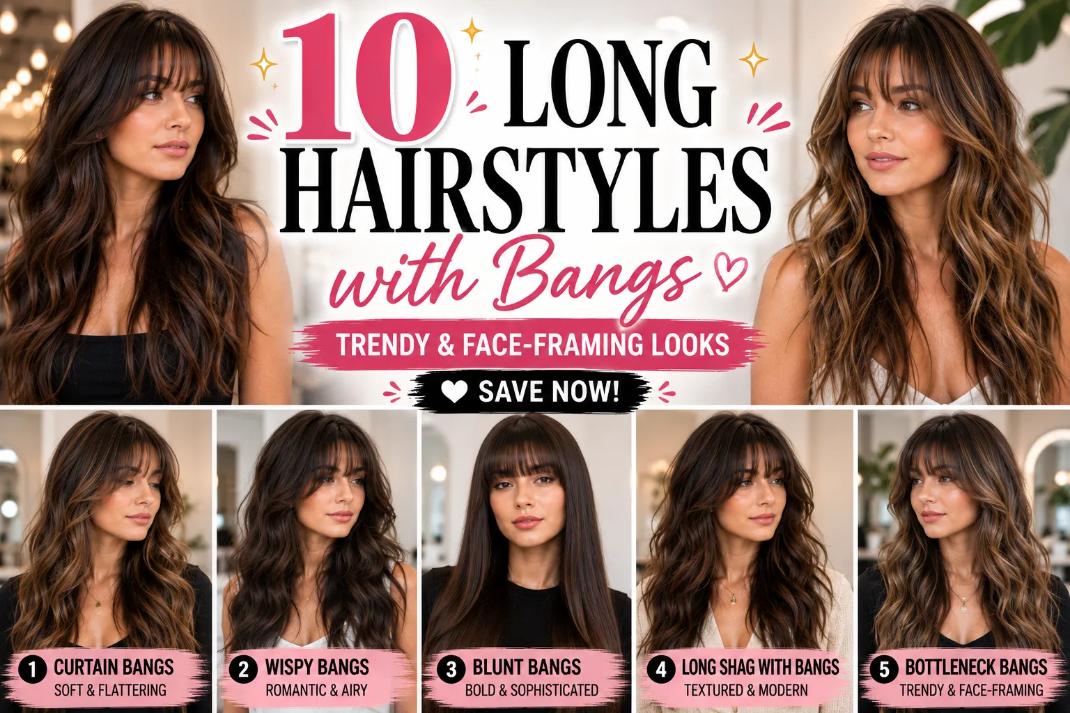 long hairstyles bangs