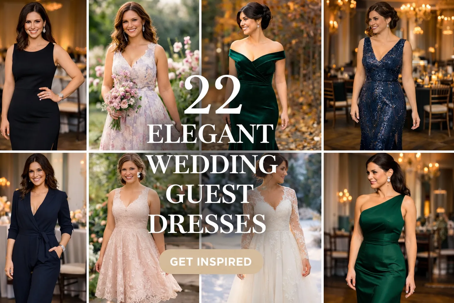 elegant wedding guest