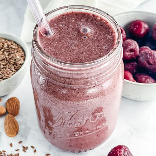 Cherry, Flax & Maca Hormone Balancing Smoothie 4 cherry flax 038