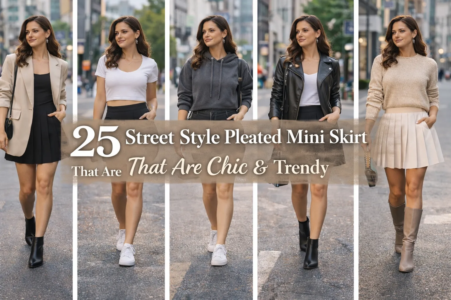 street style pleated