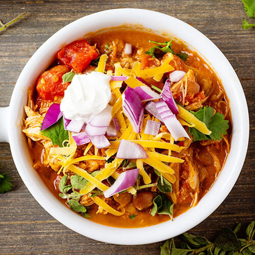 Creamy Chicken Chili (easy 30-minute dinner!) 3 creamy chicken chili