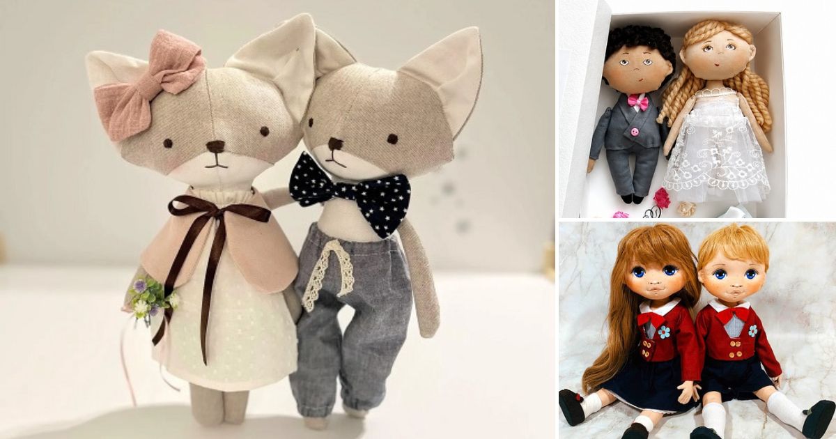 5 Couple Doll Free Sewing Patterns 6 couple doll free