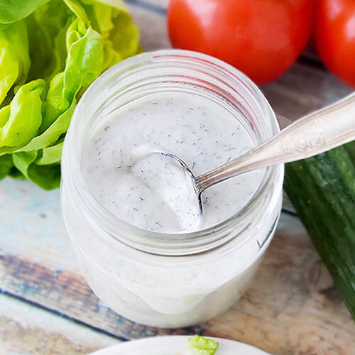 Creamy Herbed Salad Dressing (THM:S, Egg-Free, No Mayo!) 3 creamy herbed salad