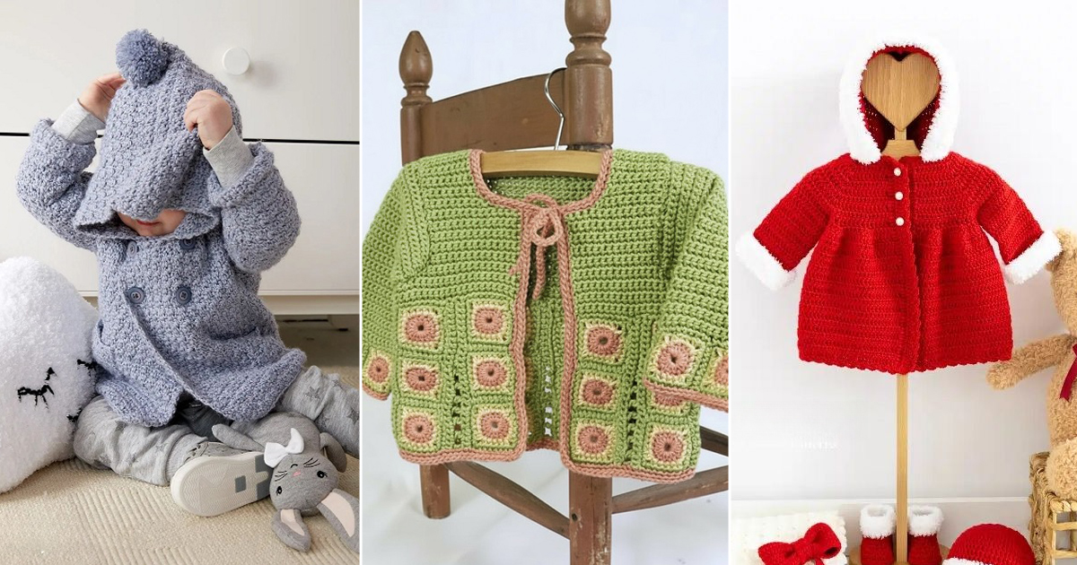 crochet baby coat