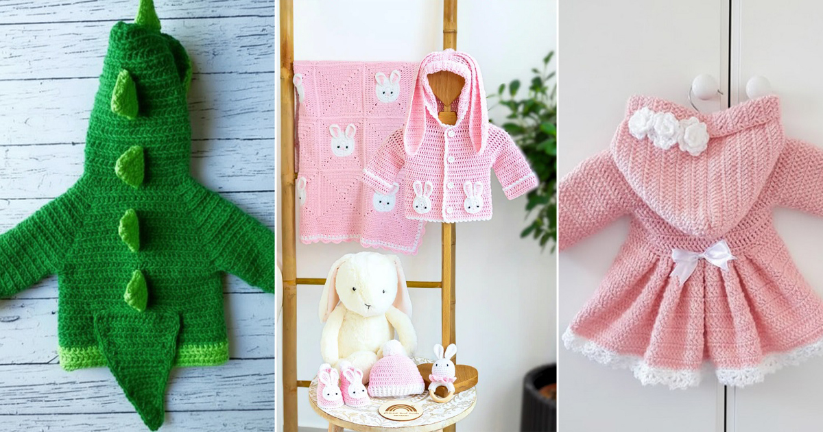crochet baby hoodie