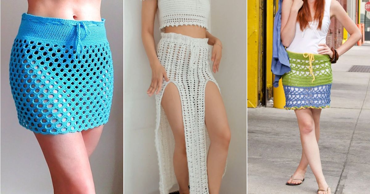 crochet beach skirt