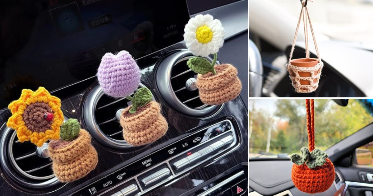 crochet car scent