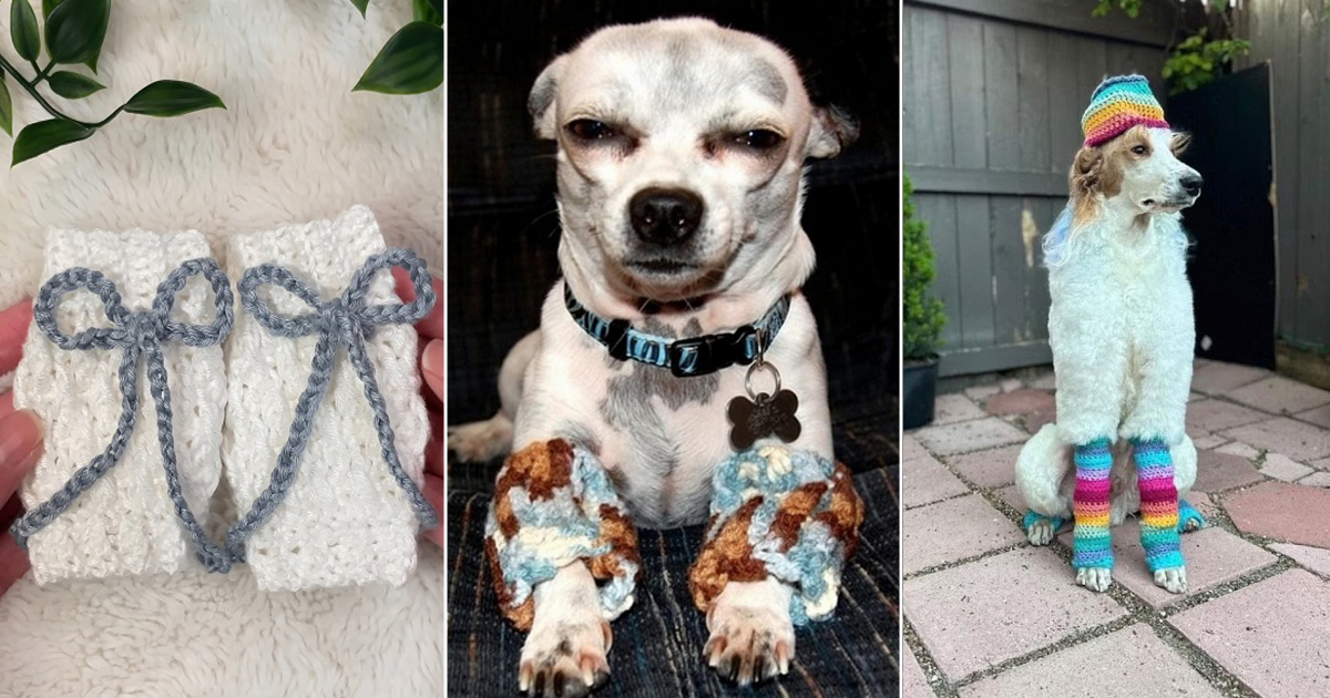 crochet dog leg