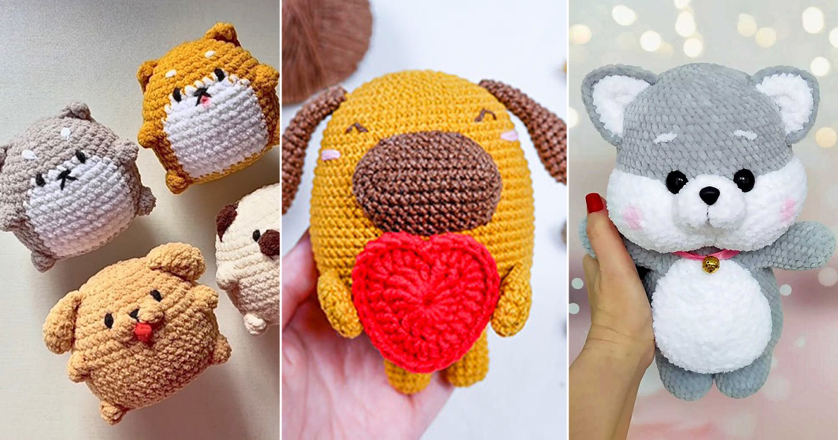 crochet fat dog