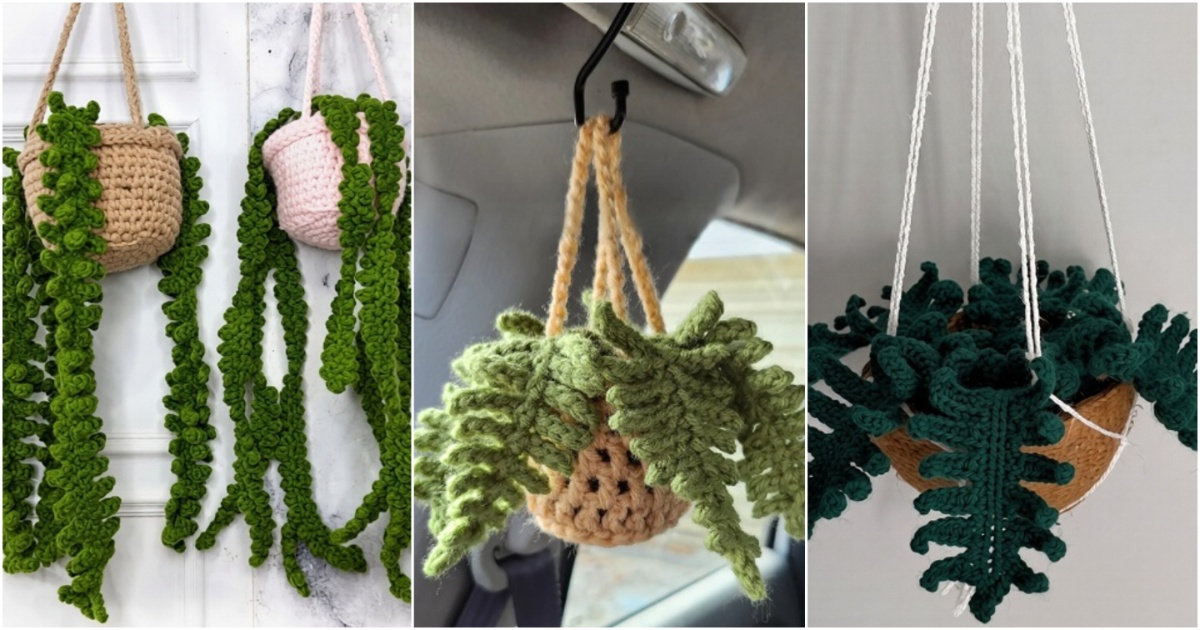 crochet fern plant