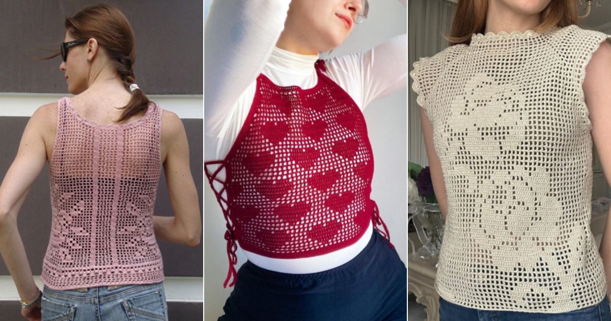 crochet filet top