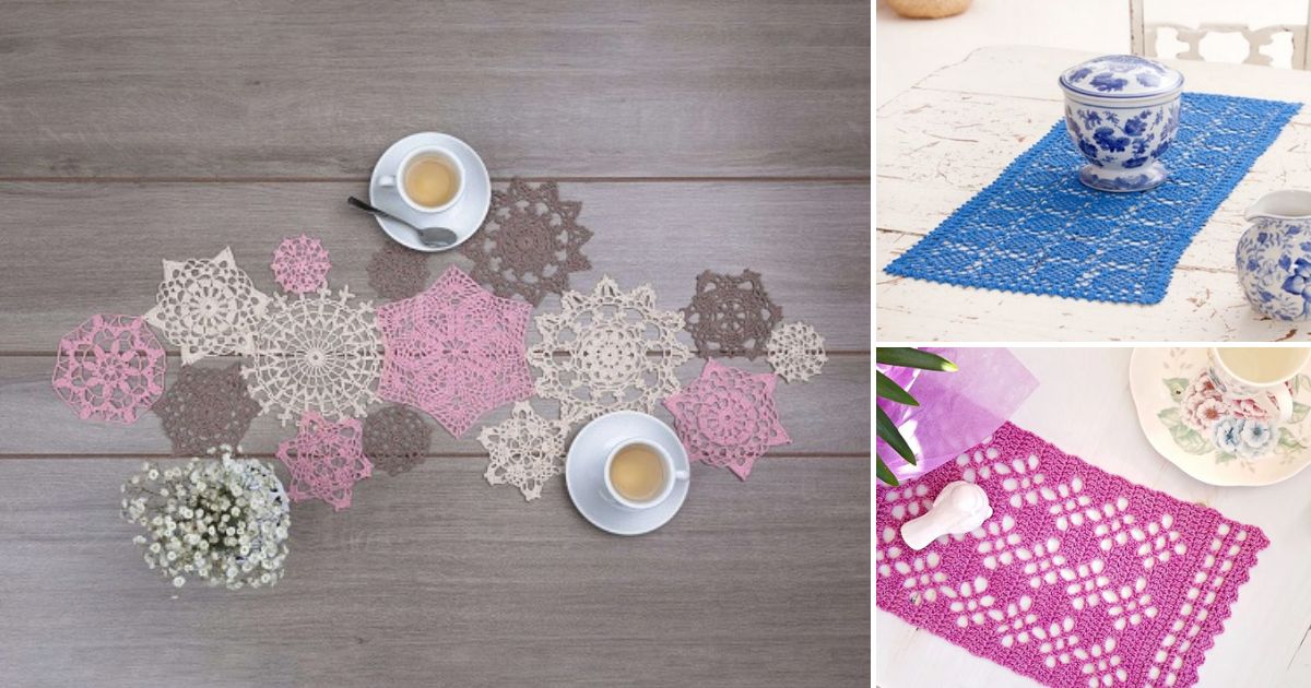 crochet lace table