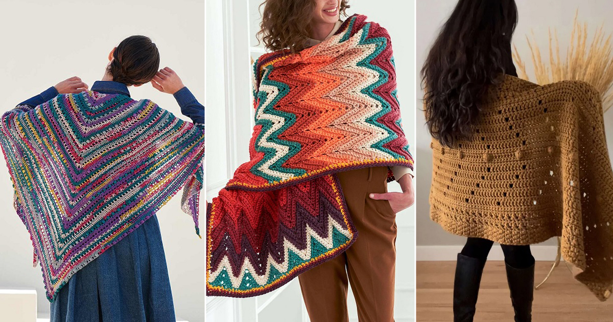 crochet oversized shawl